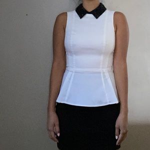 Karen Millen B&W blouse